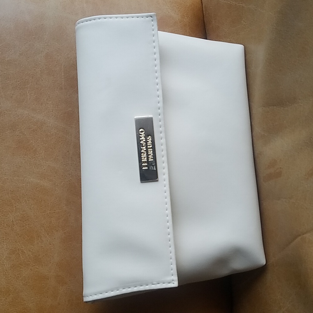 Salvatore Ferragamo travel cosmetic clutch bag